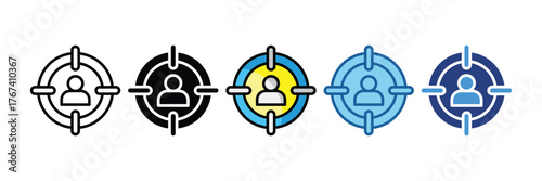 Target Audience  Icon Element For Design