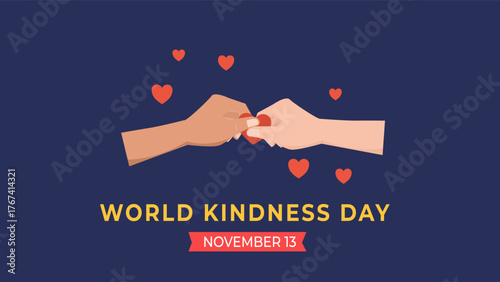 World kindness day flyer illustration