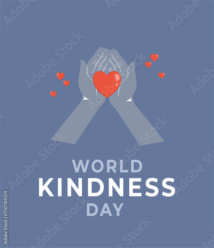 World kindness day flyer illustration