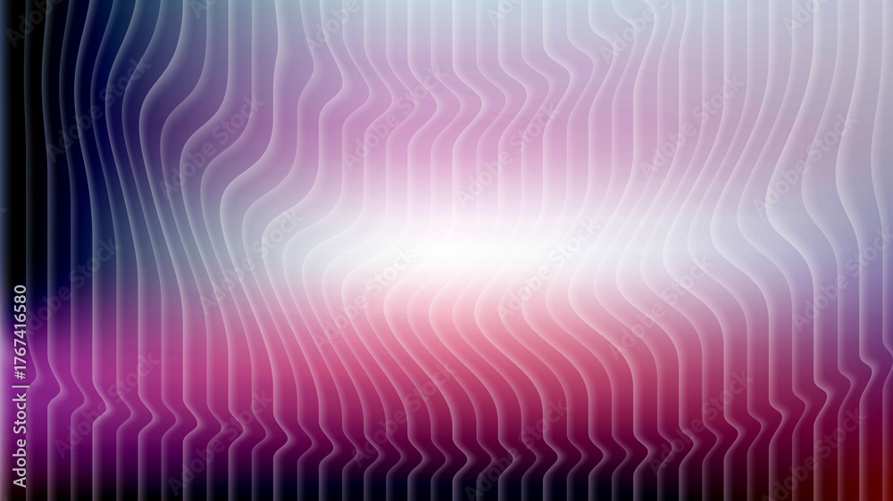Obraz premium Abstract Gradient Background with Wavy Lines and Light Glow for Modern Design and Creative Projects with Depth and Visual Appeal in Pink White and Purple