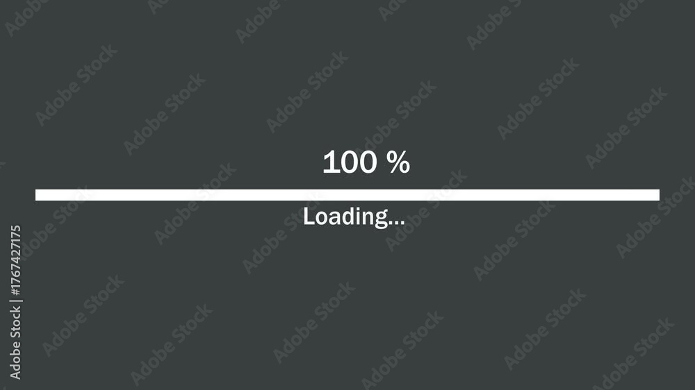 Vidéo Stock Loading countup from zero to 100 percent with a loading ...