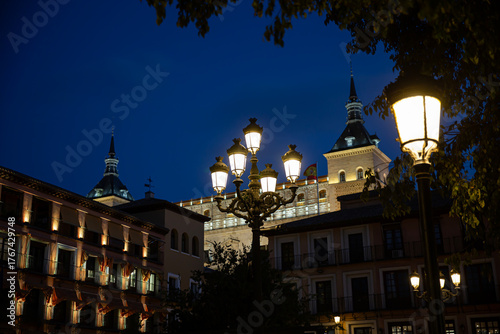 Vistas exteriores del Alcazar de Toledo en España