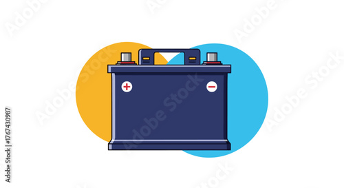 Car Battery Power Source Energy Storage.