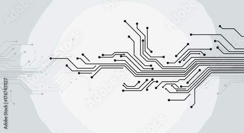 Abstract Circuit Board Technology Pattern Background.