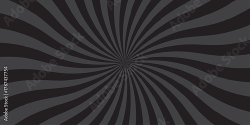 Abstract background with sunburst pattern design. Vintage black and gray gradient sunrays illustration swirl grunge backdrop line texture background.	
