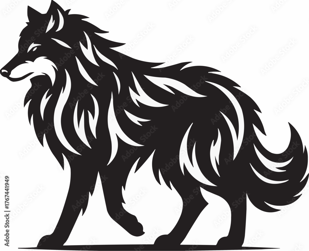 Fototapeta premium vector image of a dog