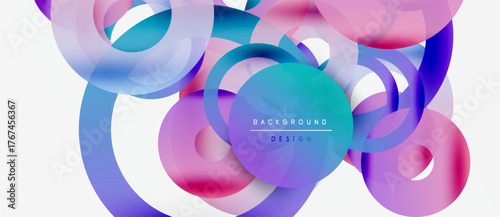 Abstract colorful swirls, flowing shapes create dynamic background. Modern design with vibrant hues, gradients, smooth transitions.