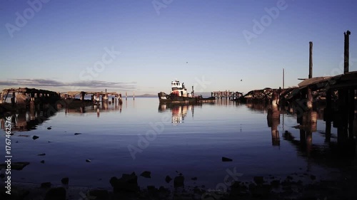 wrecked fishing boat