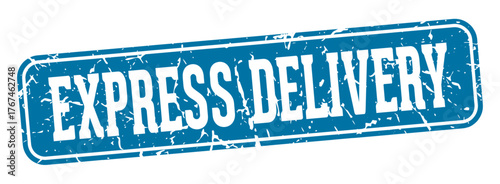 express delivery rectangular sign. express delivery stamp