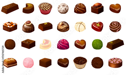 ボンボンショコラ28種セット 一粒チョコレート バレンタインデー