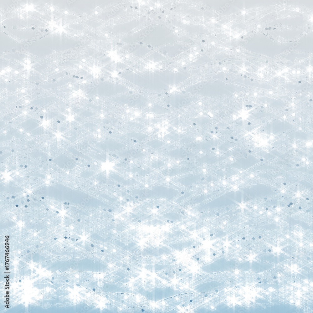 Fototapeta premium Beautiful Icy Glittering Wave Background