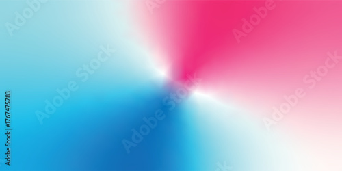 Abstract radial gradient background with vibrant blue and pink hues blending from a central point.