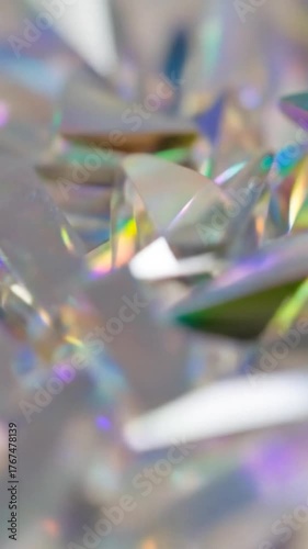 Abstract Iridescent Light Reflections - A Mesmerizing Visual Display.