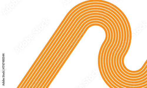 Vector layout template design for run, championship or any sports event. Poster design with abstract running track on stadium with lane. Vector