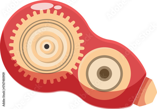 Correction tape dispenser fixing errors, enhancing document accuracy and presentation