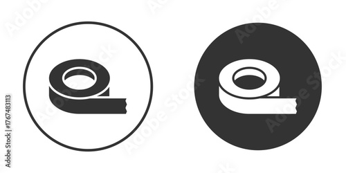 Tape icon. Simple vector illustration. Silhouette Icon Set.