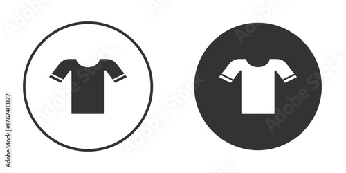 T shirt icon. Simple vector illustration. Silhouette Icon Set.