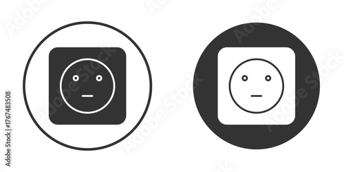 Socket icon. Simple vector illustration. Silhouette Icon Set.