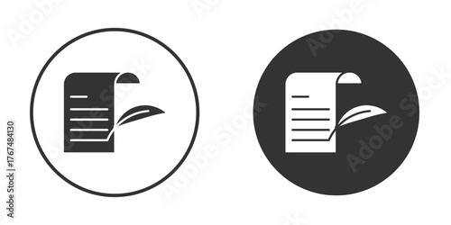 Quill icon. Simple vector illustration. Silhouette Icon Set.
