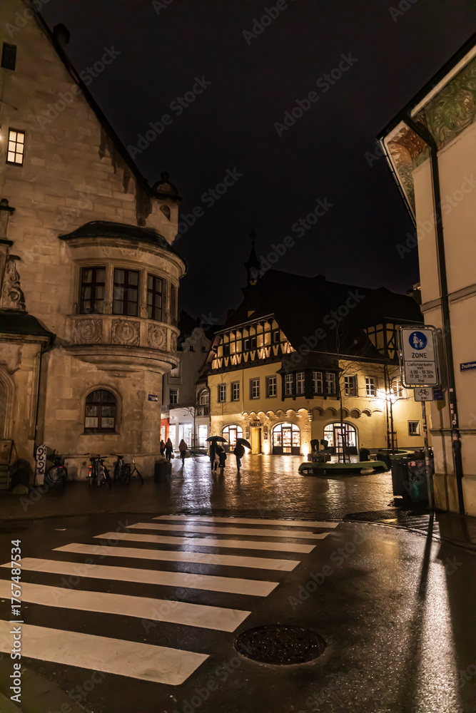 Naklejka premium Rain City