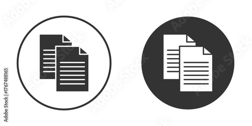 Copy icon. Simple vector illustration. Silhouette Icon Set.