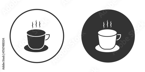 Coffee icon. Simple vector illustration. Silhouette Icon Set.