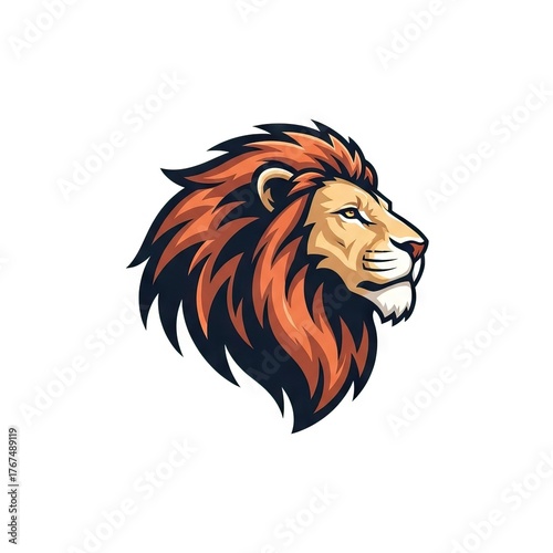 Wallpaper Mural Sideprofile of a lions head with a large mane Torontodigital.ca