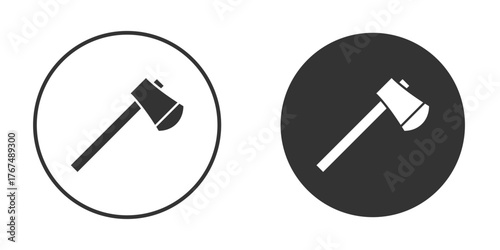 Axe icon. Simple vector illustration. Silhouette Icon Set.