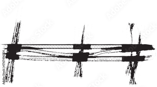 A monochrome abstract pattern of gray dots fading from dense to sparse on a white background.