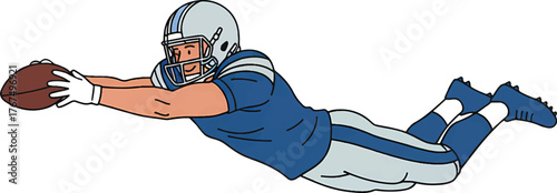 NFL Player Holding The Ball