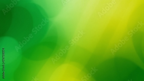 Abstract green and yellow gradient background with soft blurry texture