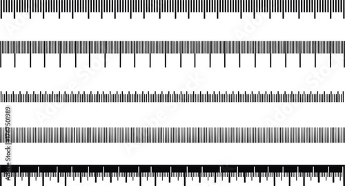 measurement ruler and scale graphics representing precision and accuracy in design education science or technical visuals