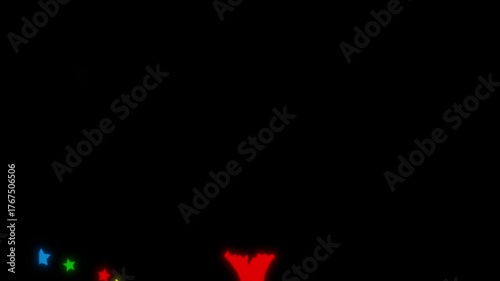 Abstrat colorful shape paint background