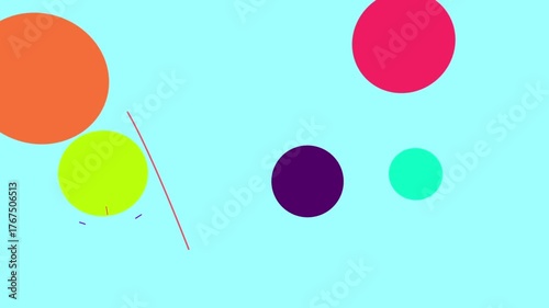 Abstrat colorful shape paint background