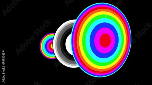 Abstrat colorful shape paint background