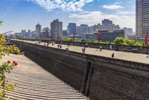 Wallpaper Mural View over the historic city walls and skyline of Xian, China Torontodigital.ca