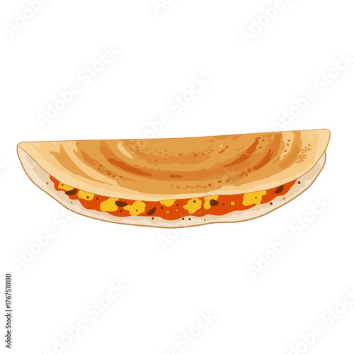 Deliciously Filled Dosa: A Savory South Indian Culinary Delight