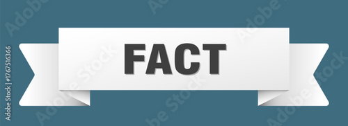fact ribbon isolated on transparent background. fact ribbon