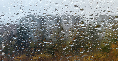 water drops on the window