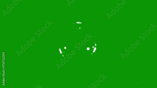 4k Animation 2D smoke explosion elements motion graphics hand-drawn animations of cartoon smoke explode effects on black green background, hand drawn flash FX for action effects.