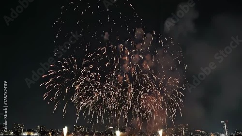 Abstract glitter background fireworks. christmas eve, holiday Night sky filled patterns, celebrating festive occasion vibrant colors joy. abstract festive visuals, luxury celebrations, glow, new year.