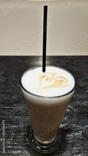 Delicious Coffee Latte with Foam