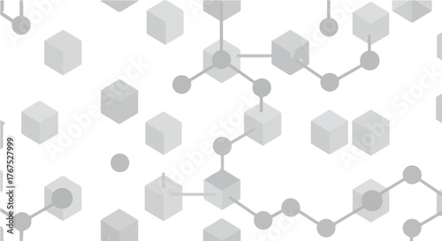 blockchain technology network connecting blocks creating a secure distributed digital ledger for decentralized data management and financial technology innovations