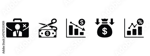 Set of business and finance icons