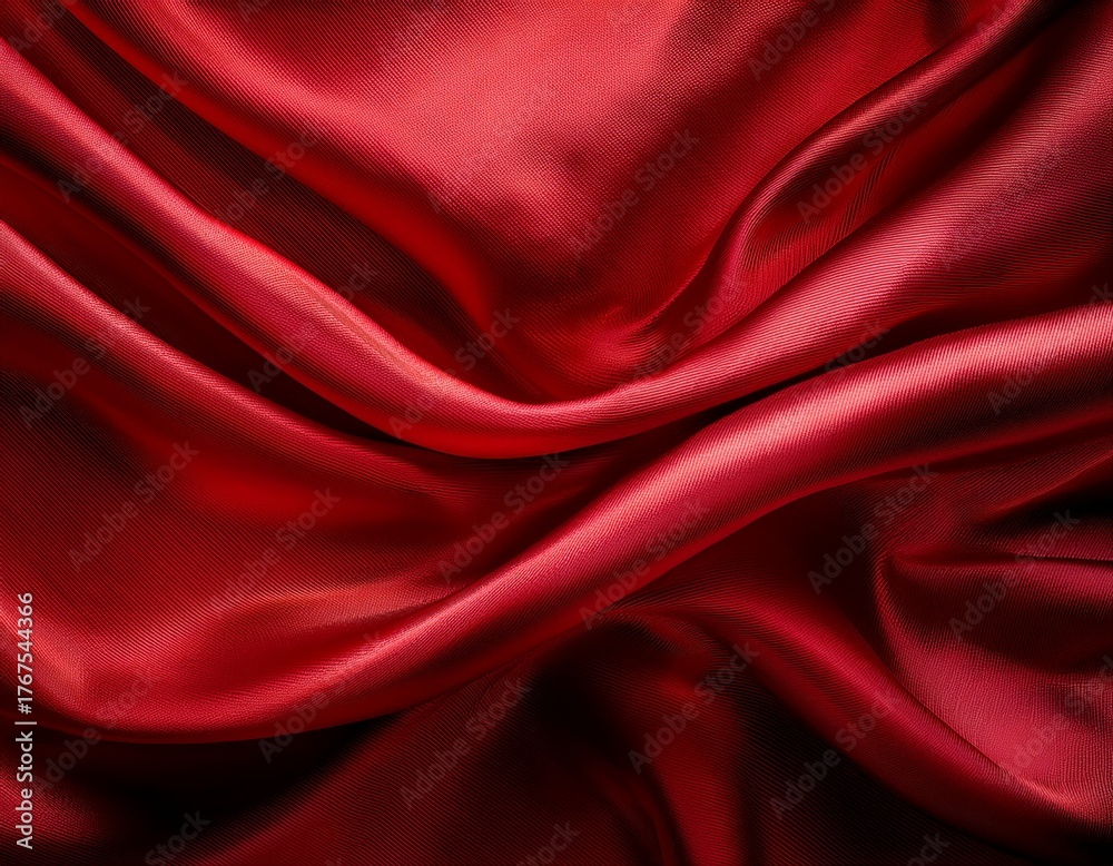 Obraz premium rich red fabric background lustrous red textile textures
