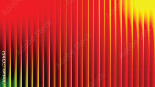 Abstract Vertical Lines and Gradients in Red and Yellow A Visual Exploration