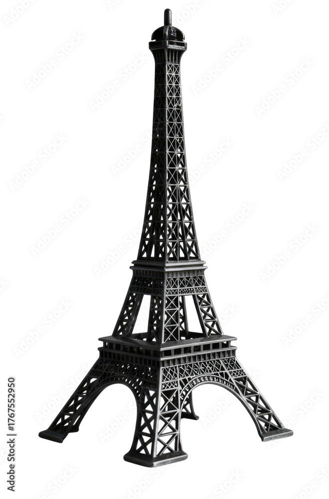 Fototapeta premium Eiffel tower transparent background cutout png