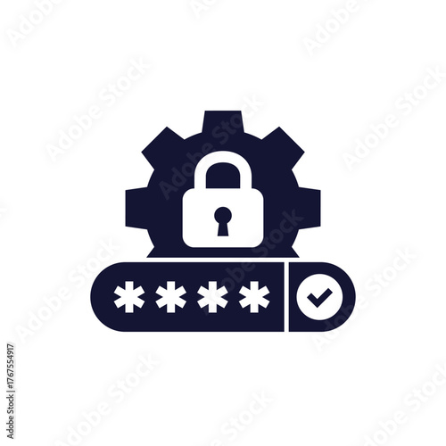 password manager icon on white