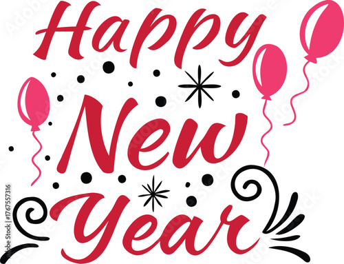"Happy New Year" Vector Design