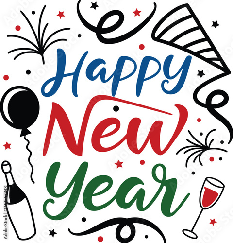 "Happy New Year" Vector Design